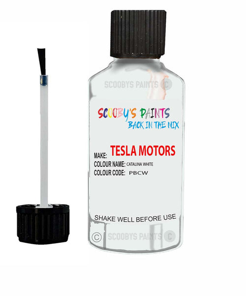Paint For Tesla Model Y Catalina White Code Pbcw Touch Up Scratch Stone Chip Repair