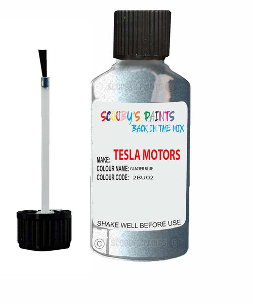Paint For Tesla Model X Glacier Blue Code 2Bu02 Touch Up Scratch Stone Chip Repair