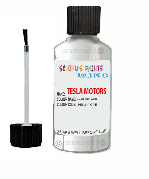Paint For Tesla Model Y Shasta Pearl White Code Neu-101E Touch Up Scratch Stone Chip Repair
