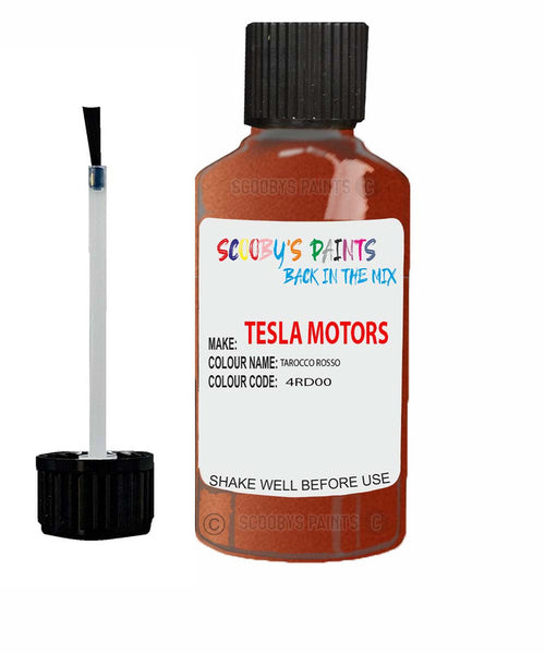 Paint For Tesla Model Y Tarocco Rosso Code 4Rd00 Touch Up Scratch Stone Chip Repair