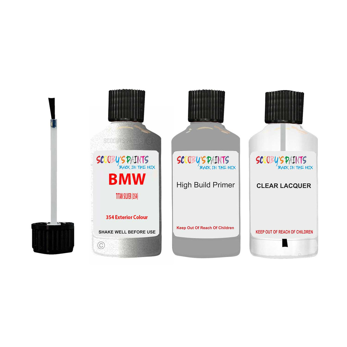 Paint For Bmw 6 Series Titan Silver Code 354 Touch Up Paint Scratch St ...