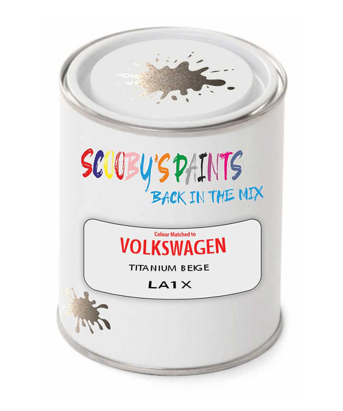 spray gun 2 pack paint Volkswagen Titanium Beige Code: La1X