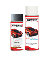 Basecoat refinish lacquer Paint For Volvo S40/V40 Titanium Grey Colour Code 455