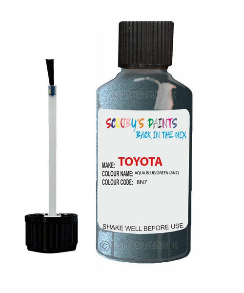 toyota camry aqua blue green code 8n7 touch up paint 1999 2003 Scratch Stone Chip Repair 