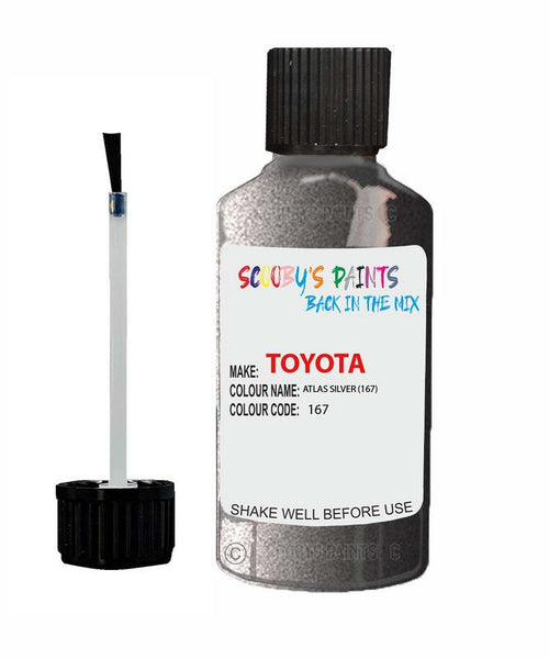 toyota mr2 atlas silver code 167 touch up paint 1990 1991 Scratch Stone Chip Repair 