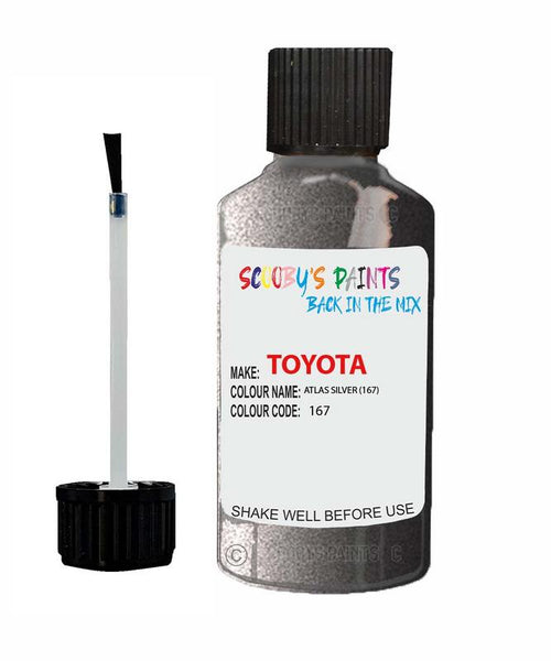 toyota corolla atlas silver code 167 touch up paint 1990 1991 Scratch Stone Chip Repair 