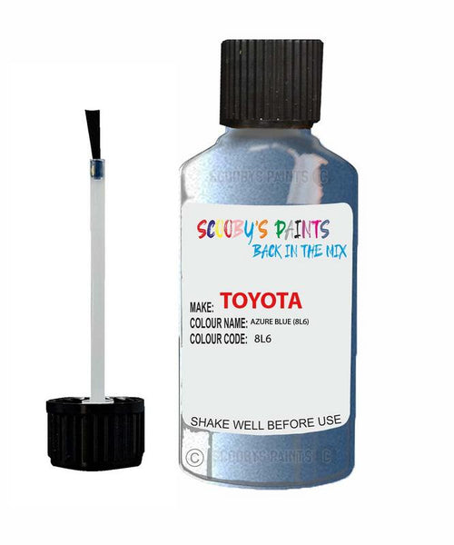 toyota 4 runner azure blue code 8l6 touch up paint 1996 2002 Scratch Stone Chip Repair 