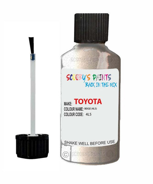 toyota starlet beige code 4l5 touch up paint 1990 1999 Scratch Stone Chip Repair 