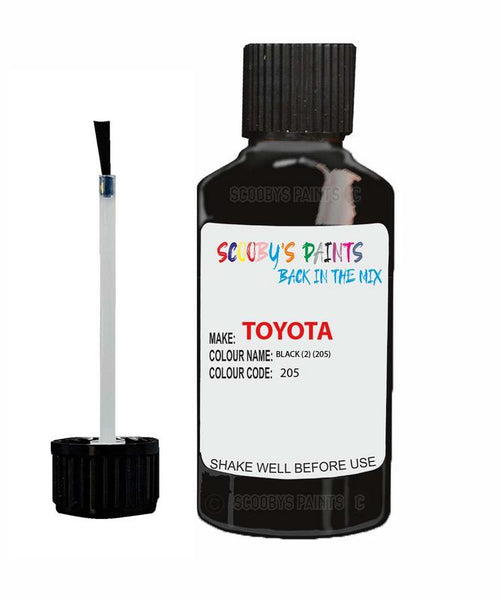 toyota mr2 black 2 code 205 touch up paint 1996 1998 Scratch Stone Chip Repair 