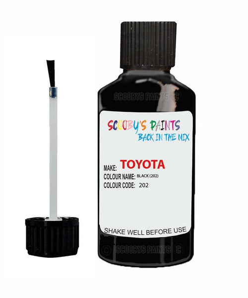 toyota mr2 black code 202 touch up paint 1990 1994 Scratch Stone Chip Repair 