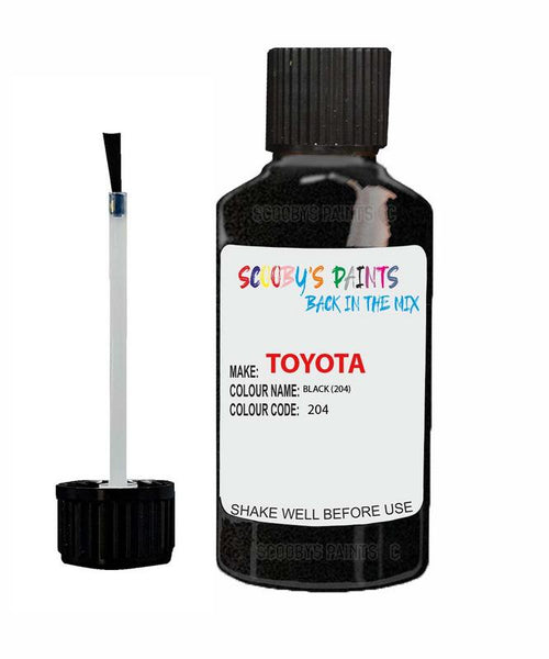 toyota corolla black code 204 touch up paint 1990 2006 Scratch Stone Chip Repair 