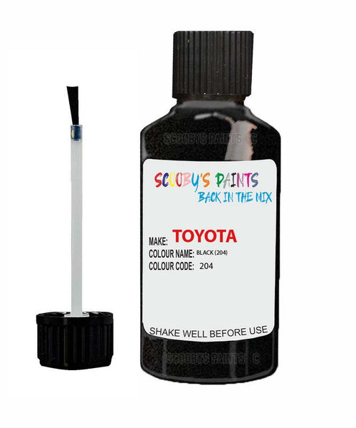 toyota mr2 black code 204 touch up paint 1990 2006 Scratch Stone Chip Repair 
