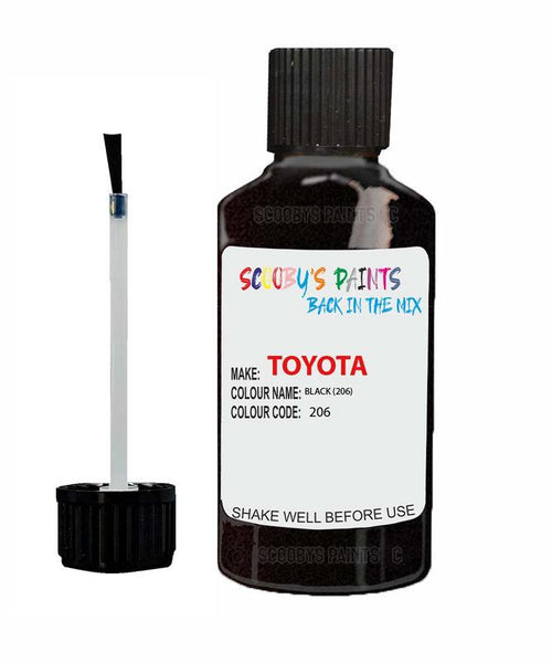 toyota mr2 black code 206 touch up paint 1990 1992 Scratch Stone Chip Repair 
