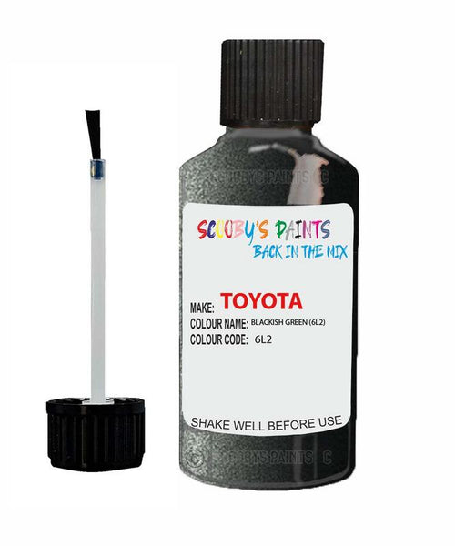 toyota starlet blackish green code 6l2 touch up paint 1990 2002 Scratch Stone Chip Repair 