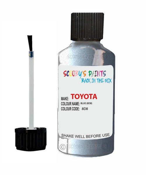 toyota starlet blue code 8d8 touch up paint 1990 1993 Scratch Stone Chip Repair 