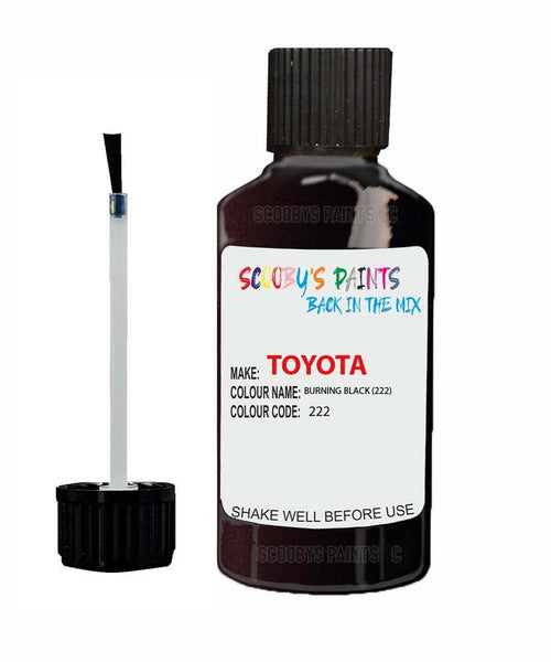 toyota camry burning black code 222 touch up paint 2015 2019 Scratch Stone Chip Repair 