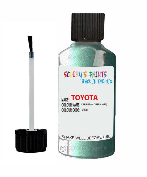 toyota celica caribbean green code 6r0 touch up paint 1998 2000 Scratch Stone Chip Repair 