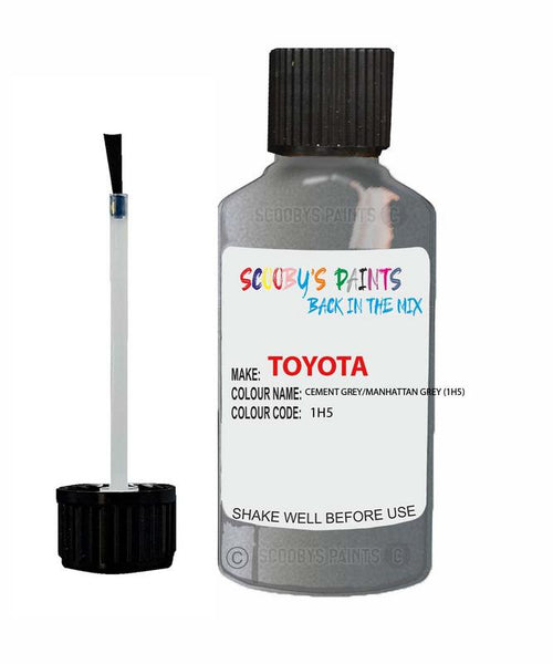 toyota yaris cement grey manhattan grey code 1h5 touch up paint 2010 2020 Scratch Stone Chip Repair 