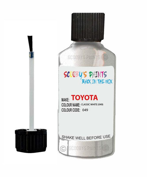 toyota rav4 classic white code 49 touch up paint 1990 2002 Scratch Stone Chip Repair 