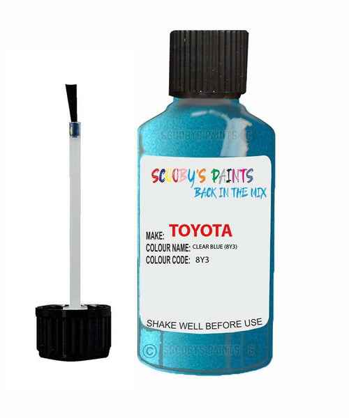 toyota yaris clear blue code 8y3 touch up paint 2017 2018 Scratch Stone Chip Repair 