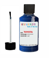 toyota yaris dark blue code 8w7 touch up paint 2012 2020 Scratch Stone Chip Repair 