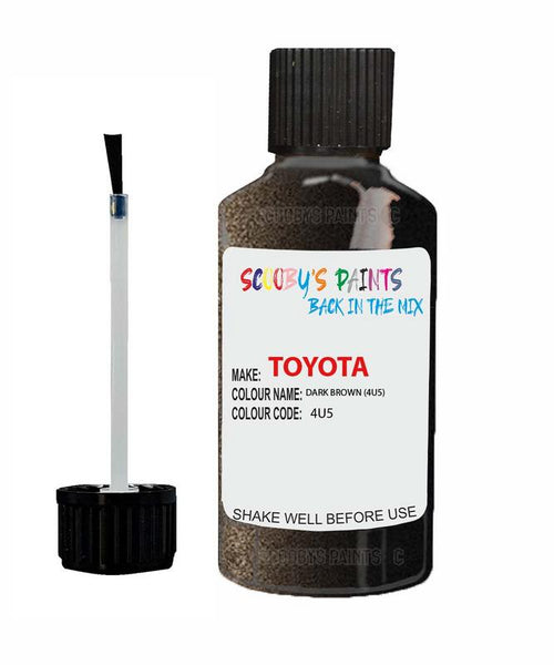 toyota camry dark brown code 4u5 touch up paint 2008 2018 Scratch Stone Chip Repair 