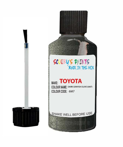 toyota carina dark grayish olive code 6m7 touch up paint 1991 2006 Scratch Stone Chip Repair 