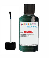 toyota corolla dark green code k79 touch up paint 1998 2009 Scratch Stone Chip Repair 