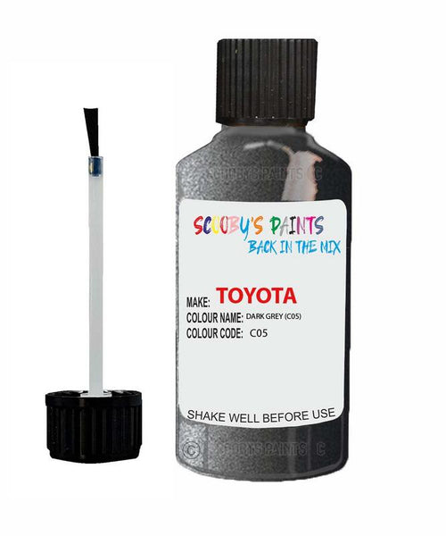 toyota auris dark grey code c05 touch up paint 1990 2013 Scratch Stone Chip Repair 