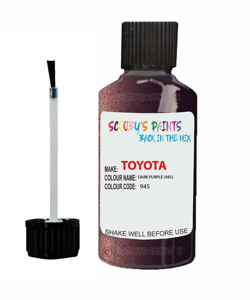 toyota avensis dark purple code 945 touch up paint 1999 2000 Scratch Stone Chip Repair 