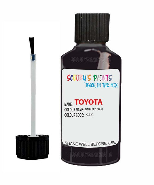toyota avensis dark red code 9ak touch up paint 2008 2011 Scratch Stone Chip Repair 