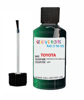 toyota hilux van dark reflective green code 6r4 touch up paint 1998 2015 Scratch Stone Chip Repair 