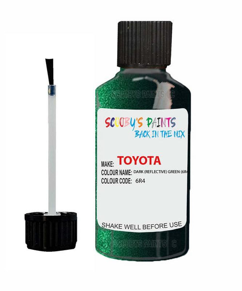 toyota mr2 dark reflective green code 6r4 touch up paint 1998 2015 Scratch Stone Chip Repair 
