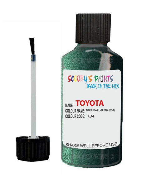 toyota avensis deep jewel green code kd4 touch up paint 1995 2002 Scratch Stone Chip Repair 