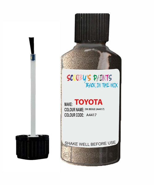 toyota corolla dk beige code a4417 touch up paint 1999 1999 Scratch Stone Chip Repair 