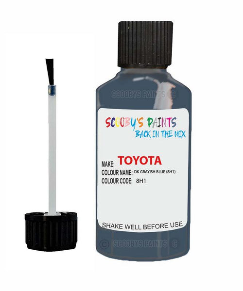 toyota starlet dk grayish blue code 8h1 touch up paint 1990 1998 Scratch Stone Chip Repair 
