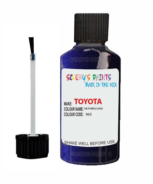 toyota mr2 dk purple code 943 touch up paint 1998 1999 Scratch Stone Chip Repair 