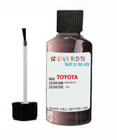 toyota carina dk rose code 3j1 touch up paint 1990 1991 Scratch Stone Chip Repair 