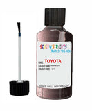 toyota corolla dk rose code 3j1 touch up paint 1990 1991 Scratch Stone Chip Repair 