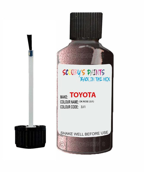 toyota corolla dk rose code 3j1 touch up paint 1990 1991 Scratch Stone Chip Repair 