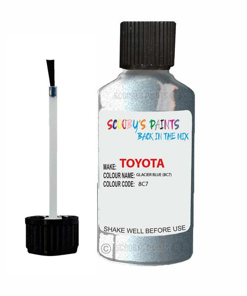 toyota camry glacier blue code 8c7 touch up paint 1990 1991 Scratch Stone Chip Repair 