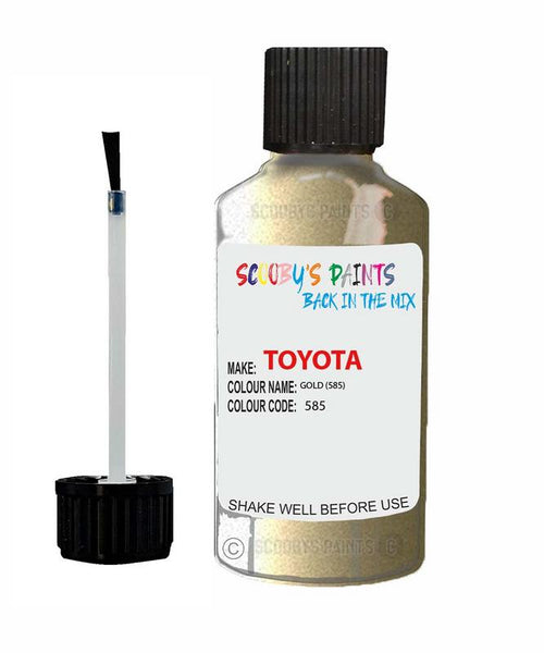 toyota corolla gold code 585 touch up paint 1999 2002 Scratch Stone Chip Repair 