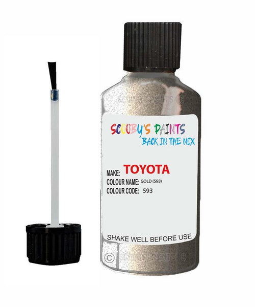 toyota hiace van gold code 593 touch up paint 2002 2013 Scratch Stone Chip Repair 