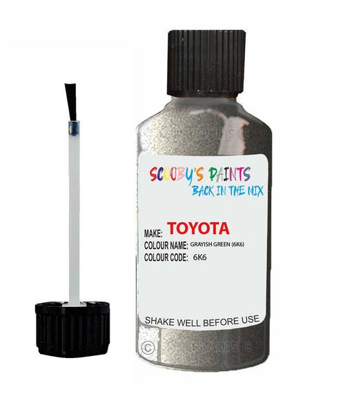 toyota corolla grayish green code 6k6 touch up paint 1990 2001 Scratch Stone Chip Repair 