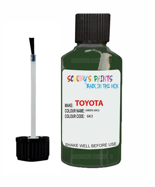 toyota hilux van green code 6k3 touch up paint 1990 1992 Scratch Stone Chip Repair 