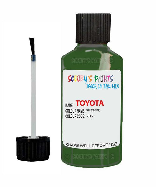 toyota hiace van green code 6k9 touch up paint 1990 1993 Scratch Stone Chip Repair 