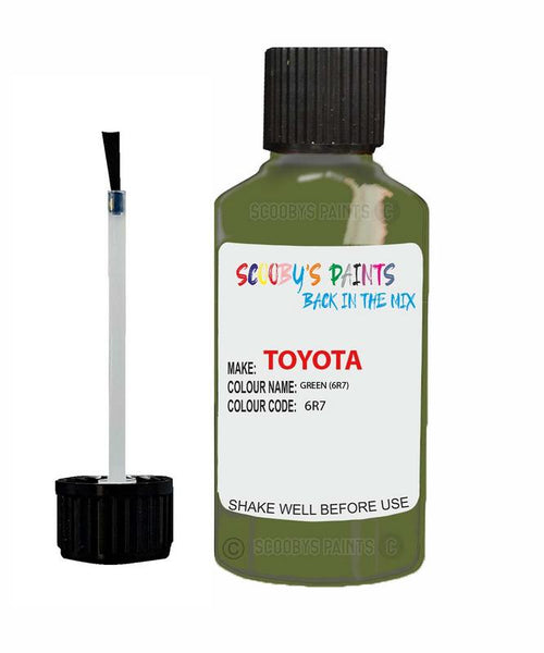 toyota land cruiser green code 6r7 touch up paint 1999 2007 Scratch Stone Chip Repair 