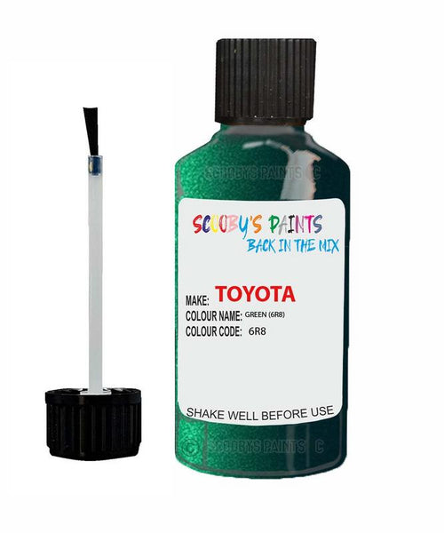 toyota corolla green code 6r8 touch up paint 1999 2005 Scratch Stone Chip Repair 