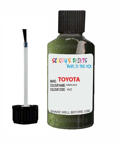 toyota land cruiser green code 6v2 touch up paint 2007 2016 Scratch Stone Chip Repair 