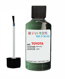 toyota corolla green code 6w3 touch up paint 2012 2016 Scratch Stone Chip Repair 